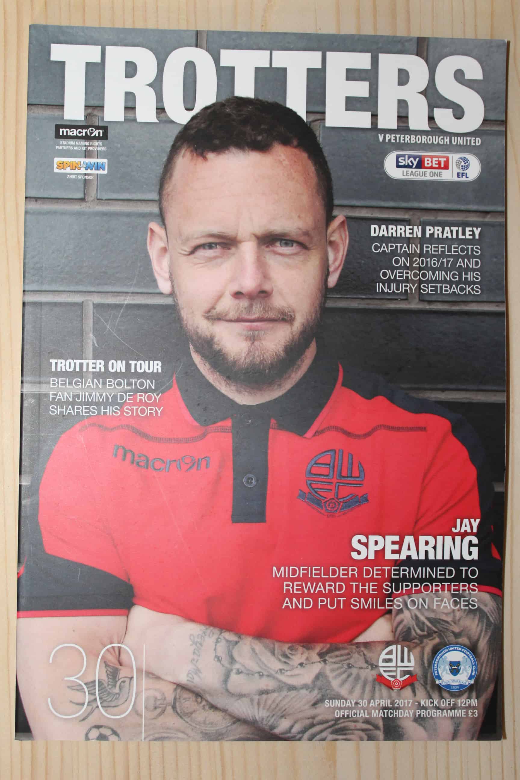 Bolton Wanderers FC v Peterborough United FC
